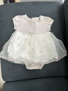 petit main 80cm ロンパース・カバーオール クリーム色