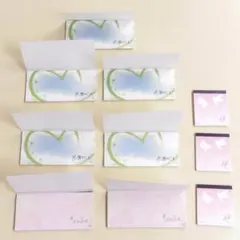 新品■一筆箋とスクエアメモ 10個セット■メモ帳 メッセージ便箋お手紙