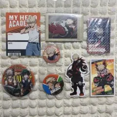 ヒロアカ 爆豪勝己 グッズ まとめ売り 一番くじ ステッカー 缶バッジ