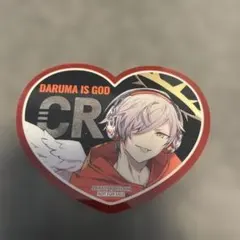 CR クレイジーラクーン だるまいずごっど ハート型クリアしおり