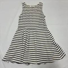 Pageboy フレアスカートミニワンピ ノースリーブ ボーダー柄のサムネイル