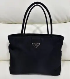PRADA バッグ　ハンドバッグ　ナイロン　黒　ギャランティーカード付き