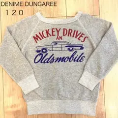 【最終お値下げ】デニムダンガリー　ミッキーマウス　トレーナー　120㎝