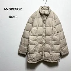 マックレガー ダウンジャケット L ベージュ スタンドカラー キルティング
