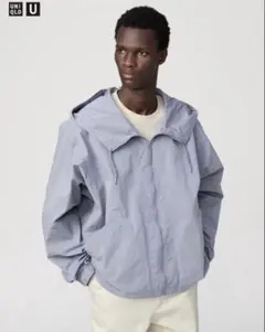 【匿名配送】新品タグつきUNIQLO U フーデッドブルゾン グレー M