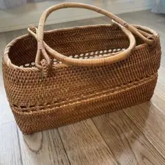 和骨董 かご バスケット アンティーク ヴィンテージ 古道具 着物や浴衣