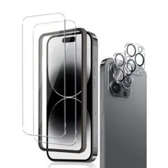 2+2枚入り iPhone 15 Pro ガラスフィルム カメラフィルム