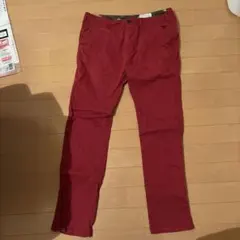 INHERIT レッド チノパン