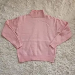 ピンク タートルネック セーター 長袖　Sサイズ