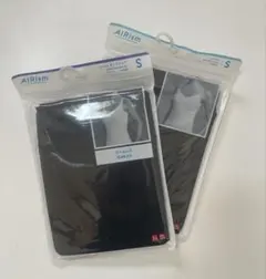 AIRism エアリズム　タンクトップ・キャミソール　2枚セット　S ブラック