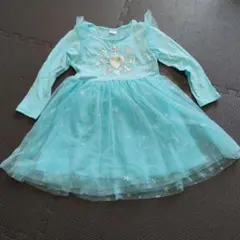 水色　ワンピース 4-5Y