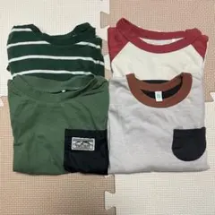 【100cm】男の子 ロンT 4枚まとめ売り 西松屋 長袖