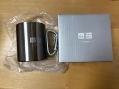 ユニクロ　カラビナ付き　ステンレスマグカップ