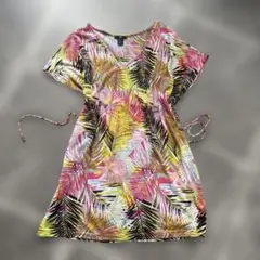 H&M ボタニカル柄 半袖 チュニック XSのサムネイル