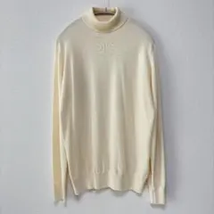 スーツセレクト タートルネック ニット オフホワイト L セーター