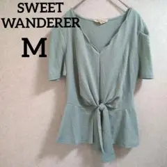 SWEET WANDERER【M】ミントグリーン 半袖トップス シャツ ブラウス