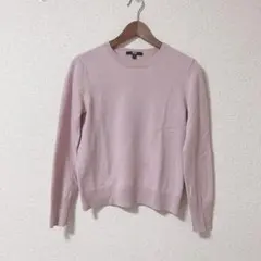 UNIQLO カシミア100% クルーネックニット　セーター　ピンク