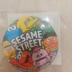 セサミストリート 缶バッジ 直径約5.5cm