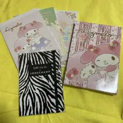 Kate Moss ゼブラ柄ノート1冊　Sanrio A5ノート3冊セット