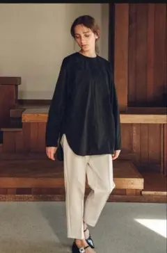 極美品★OHGA GARDEN 総レース 花柄 ブラウス 近年モデル 黒 F