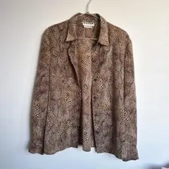 ヒョウ柄　ヴィンテージ派手柄シャツのサムネイル