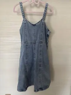 女の子　GUデニムジャンパースカート　サイズ130