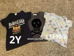 BEAMS mini 90㎝　LEE90㎝　Barcelona Tシャツ2y