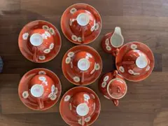 希少 沖縄 琉球漆器 月桃 珈琲カップ&ソーサー 5客 未使用品 工芸品