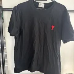 ami alexandre mattiussi ハート刺繍 Tシャツ ブラックのサムネイル