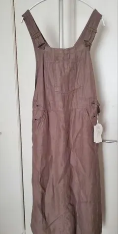 ミラオーウェンリネン100% ジャンパースカート サイズ0