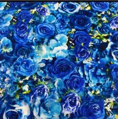 ラスト　バラ柄ハギレ　ちょっと長め110×56