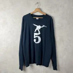 USA古着 長袖Tシャツ XLサイズ ロンT ブラック ジャズ vintageのサムネイル