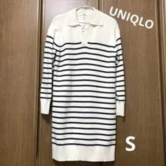 【新品タグ付き】ユニクロボーダーニットワンピース チュニック Sサイズ