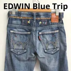EDWIN Blue Trip✳️デニムパンツ 花柄 刺繍 ジーンズのサムネイル