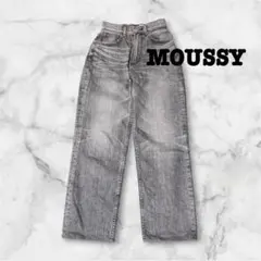 MOUSSY マウジー デニム ブラックデニム グレー MVS 24