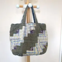 パッチワークバッグ手提げ　巾着