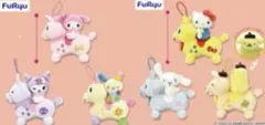 RODY×サンリオキャラクターズ ちいさなペアぬいぐるみ フルセット