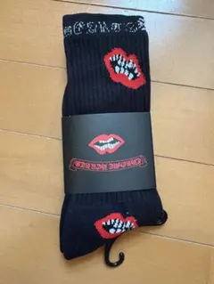 ✨️極美品✨️ クロムハーツ 靴下 希少 ソックス 1足 ブラック ✨️極美品✨️ クロムハーツ 靴下 希少 ソックス 1足 ブラック
