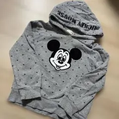 b.ROOM ミッキーマウス ドット柄パーカー 120cm