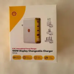 Shell 100W充電器　変換プラグ付き　海外旅行用