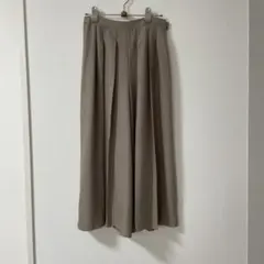 UNTITLED タック入り ワイドパンツ グレー系　M