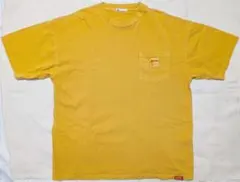 ジャバ マスタード コットン Tシャツ ポケット付きBIGシルエット Mのサムネイル