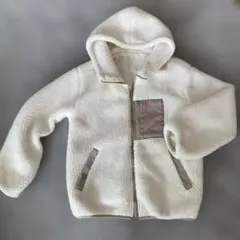 フード付きクリーム色ボアジャケット　Ｍサイズ お値下げ中1333円→1111円