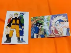 ナルト　ポストカード　イラストカード　2枚セット はたけカカシ　サスケ