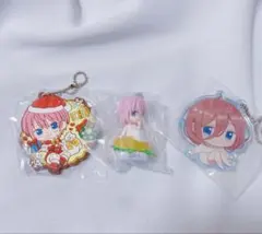 五等分の花嫁 一花 三玖 ラバーストラップ フィギュア 3個セット