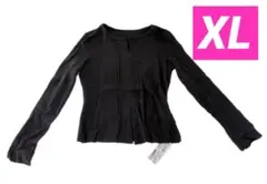 レディース　長袖　ブラック　シンプル　おしゃれ　無地　タグ付き　XL デート