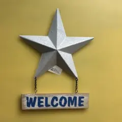 KEYSTONE スター ウェルカムボード ホワイト