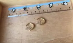 ゴールド フープ型 イヤリング