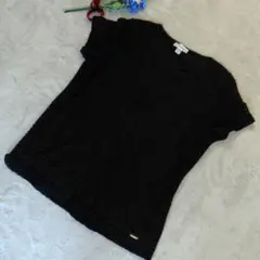 カルバンクライン 半袖 クルーネック 総柄 Tシャツ M 黒
