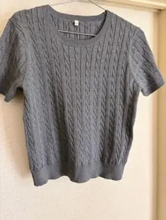 COCA ケーブルニット 半袖セーター